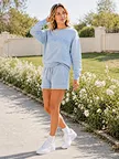 womens crew neck sweatshirt